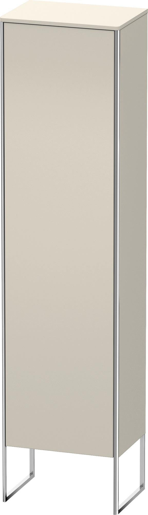 DURAVIT XSquare Hochschrank 2016 mm basalt matt, Tür rechts, Tip-On, bodenstehend