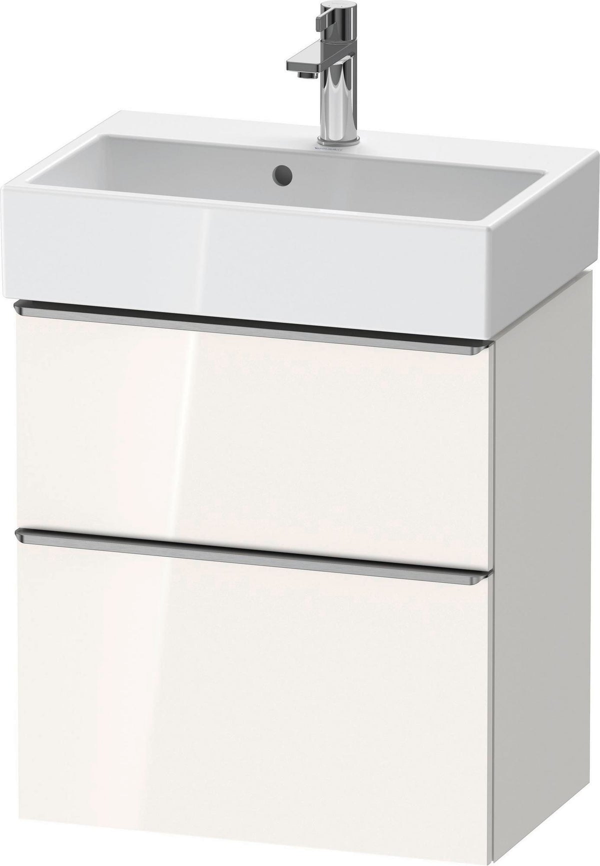DURAVIT D-Neo Waschtischunterbau wandhängend Eiche Schwarz 584 mm mit Auszug und Schubkasten
