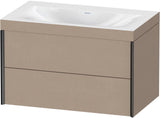 DURAVIT XViu c-bonded Waschtischset wandhängend 800x480x503mm mit 2 Schubkästen, Push-Open und Soft-Close