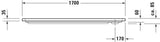 DURAVIT D-Code Duschwanne 1100x750x85 mm Weiß Sanitäracryl mit Antislip – Rechteckig