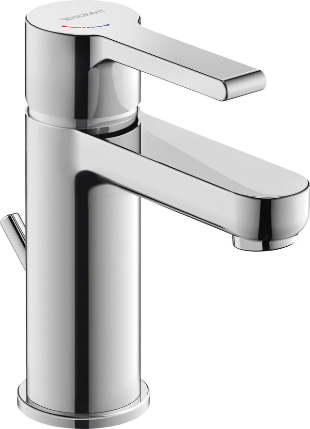 DURAVIT B.2 Einhebel-Waschtischmischer mit FreshStart und MinusFlow, Chrom – 101 mm Ausladung