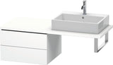 Duravit L-Cube Konsolenunterschrank 620 mm Weiß Matt mit 2 Schubkästen und Tip-on-Technik