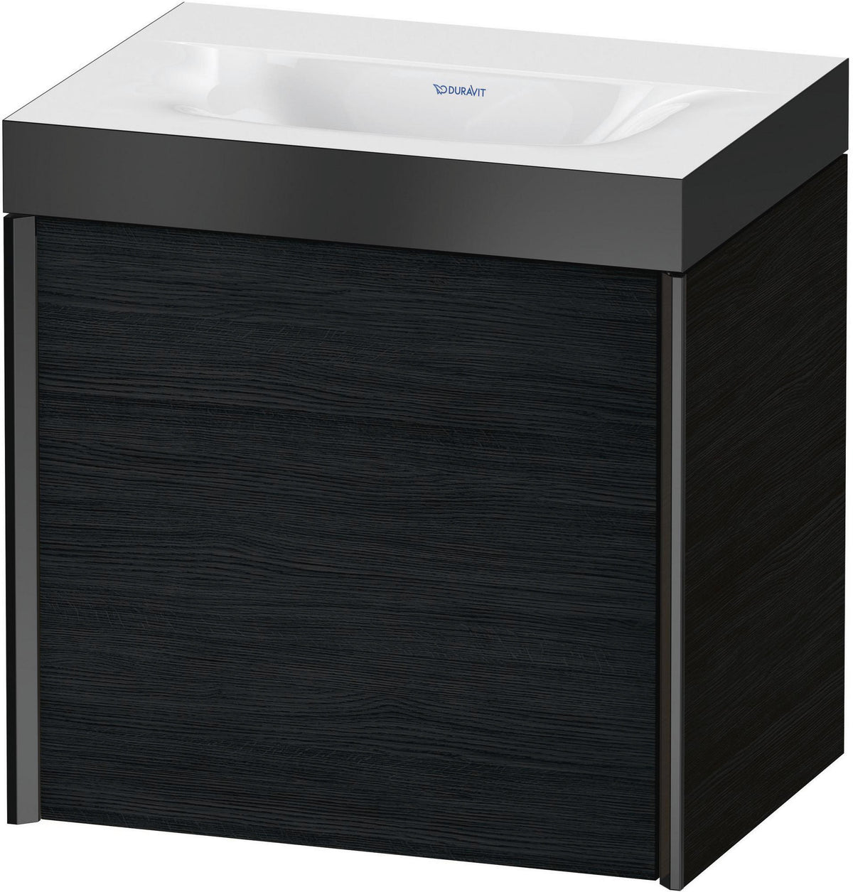 Duravit XViu Waschtischunterbauset 460 mm, 1 Tür, Eiche Schwarz, wandhängend