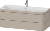 Duravit Happy D.2 c-bonded Waschtischset 1175 mm wandhängend mit 2 Schubkästen und Tip-on Technik