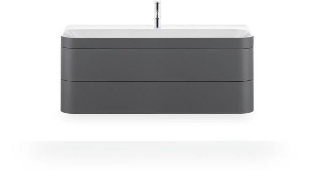 Duravit Happy D.2 c-bonded Waschtischset 1175 mm wandhängend mit 2 Schubkästen und Tip-on Technik