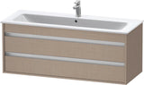DURAVIT Ketho Waschtischunterbau 1200 mm betongrau matt mit 2 Schubkästen und Soft-Close