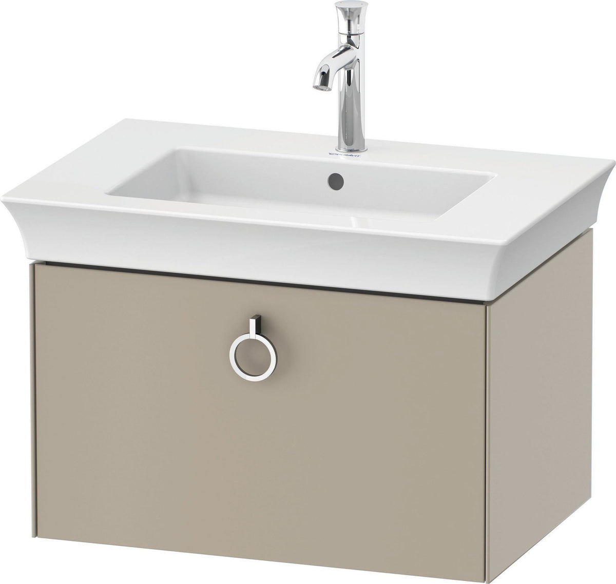 DURAVIT White Tulip Waschtischunterbau wandhängend 684 mm mit Auszug und Innenbeleuchtung