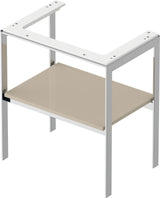 DURAVIT White Tulip Metallkonsole 760x684x450 mm Taupe Hochglanz mit Höhenausgleich