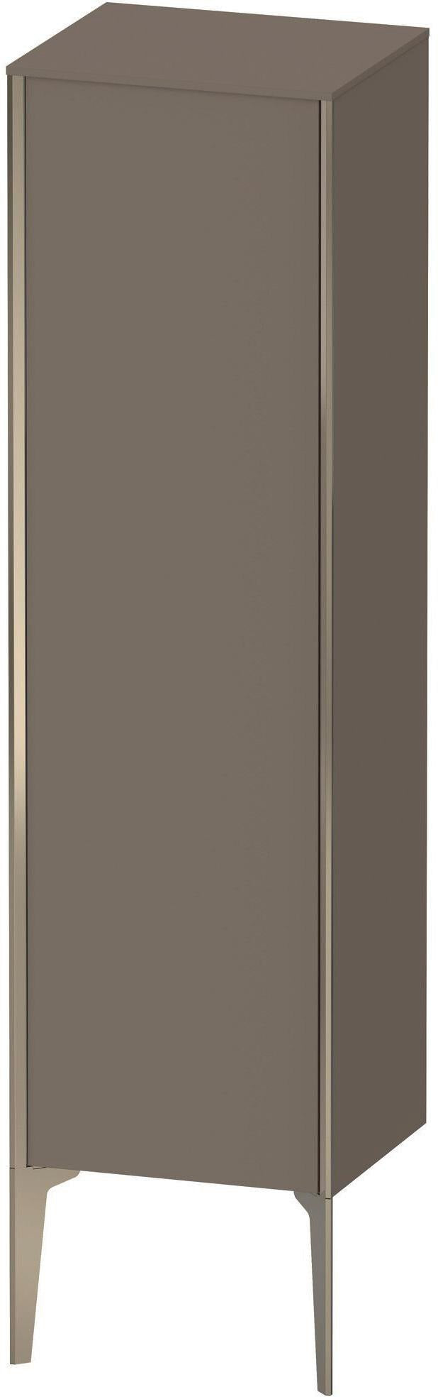 DURAVIT XViu Halbhochschrank 1330 mm, flannel grey, rechts, mit Tip-on und Soft-Close