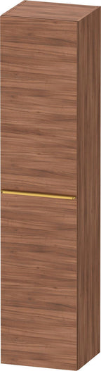 Nussbaum / matt / HS,Tür:1,TA:LI,Gr:Gold Poliert 400x360x1760mm,Nussbaum Natur, Dekor