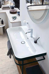 Duravit C.1 Einhebel-Waschtischmischer ohne Zugstange, Chrom – Keramikmischsystem, 113 mm Ausladung