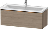 Duravit D-Neo Waschtischunterbau 1184 mm Eiche Terra Matt mit Auszug und Bronze-Griff