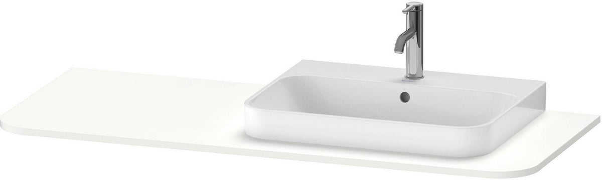 Duravit Konsole Happy D.2 1300 mm taupe supermatt – Beckenposition links