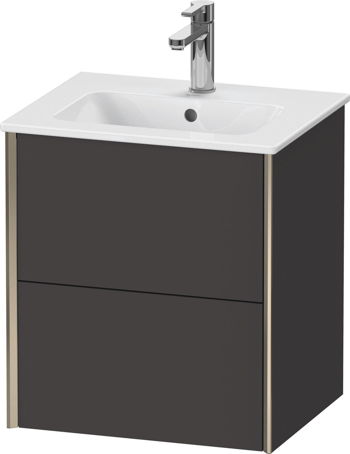 DURAVIT XViu Waschtischunterbau wandhängend 510 mm mit 2 Schubkästen und Tip-on Technik