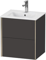 DURAVIT XViu Waschtischunterbau wandhängend 510 mm mit 2 Schubkästen und Tip-on Technik
