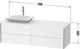 Duravit XVIU Waschtischunterbau 1600x550mm Champagner Matt mit Konsolenplatte