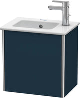DURAVIT XSquare Waschtischunterbau 1 Tür links 410 mm Nachtblau Seidenmatt