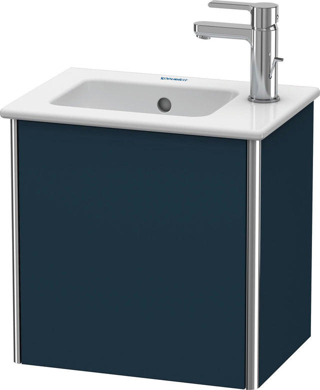 DURAVIT XSquare Waschtischunterbau 1 Tür links 410 mm Nachtblau Seidenmatt