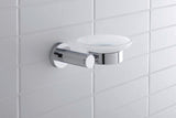 Duravit D-Code Seifenschale links Chrom – Wandmontage mit Befestigungsmaterial