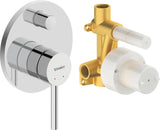 DURAVIT Circle Einhebelmischer Unterputz Set – Keramikmischsystem, Chrom