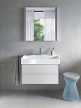 Duravit DuraSquare Möbelwaschtisch 800 mm, weiß, mit Hahnlochbank