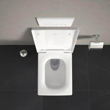 DURAVIT WC-Sitz Design Classics Viu Weiß mit Edelstahl-Scharnieren, ohne Absenkautomatik