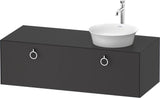 DURAVIT White Tulip Waschtischunterbau 1300 mm wandhängend, 1 Auszug, weiß seidenmatt