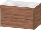 DURAVIT XViu c-bonded Waschtischset 800 mm wandhängend mit 2 Schubkästen und Tip-on-Technik