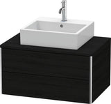 Duravit XSquare Waschtischunterbau 800 mm, 2 Schubkästen, s-matt, Eiche Ahorn