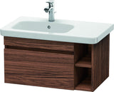 DURAVIT DuraStyle Waschtischunterbau 730 mm betongrau matt – wandhängend mit 1 Auszug & 2 offenen Fächern