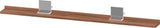 DURAVIT Sivida Spiegelablage 1280x115x35 mm – Chrom/Weiß Matt, inkl. Befestigungsmaterial
