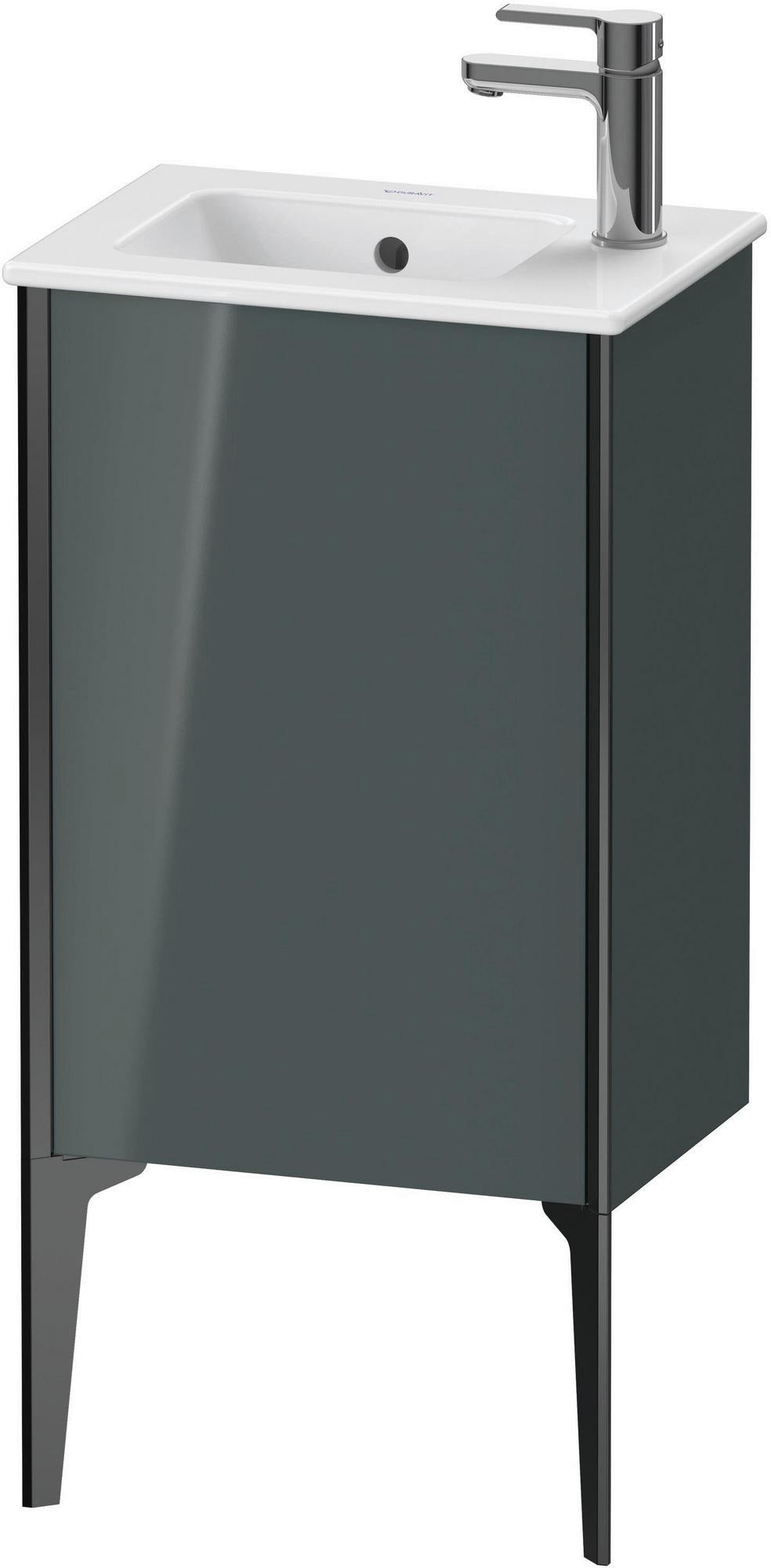DURAVIT XViu Waschtischunterbau bodenstehend 594 mm, 1 Tür links, dolomiti grey hochglanz