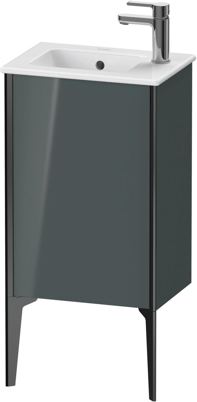 DURAVIT XViu Waschtischunterbau bodenstehend 594 mm, 1 Tür links, dolomiti grey hochglanz