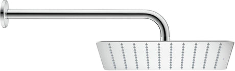 DURAVIT Kopfbrause 200x200mm eckig Chrom Rain – 1 Strahl, Antikalk, Wand- & Deckenmontage