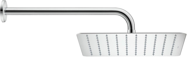DURAVIT Kopfbrause 200x200mm eckig Chrom Rain – 1 Strahl, Antikalk, Wand- & Deckenmontage