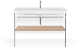 Duravit Happy D.2 c-shaped Waschtischset 1175 mm mit Metallkonsole und Waschschüssel