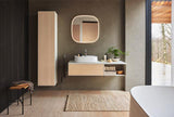 DURAVIT Spiegel Zencha 500x500 mm mit Spiegelheizung, LED-Beleuchtung und Sensorschalter – EEK D