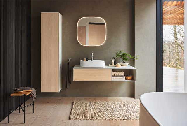 DURAVIT Zencha Aufsatzbecken 550 mm Weiß – mit Hahnlochbank, ohne Überlauf