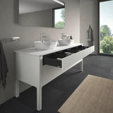 Duravit Luv Konsolenwaschtischunterbau bodenstehend 1733 mm weiß seidenmatt mit 2 Auszügen