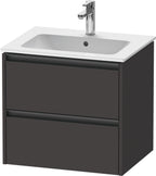 graphit supermatt / 2 Schubkästen / Waschtischunterbau