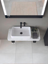 DURAVIT Qatego Aufsatzbecken mit Konsole 1000 mm Weiß Hochglanz HygieneGlaze