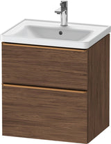 Duravit D-Neo Waschtischunterbau 584 mm betongrau matt mit Auszug und Schubkasten