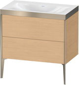 DURAVIT XViu c-bonded Waschtischset bodenstehend 800 mm mit 2 Auszügen und Push-Open
