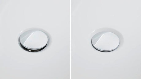 DURAVIT Ab- und Überlaufgarnitur Quadroval Dr ehgriff, Bowdenzuglänge 850 mm, chrom