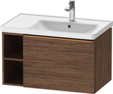 DURAVIT D-Neo Waschtischunterbau 784 mm wandhängend mit 1 Auszug und 2 offenen Fächern in Betongrau Matt