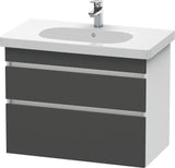 DURAVIT DuraStyle Waschtischunterbau 800 mm wandhängend, 2 Schubkästen, weiß matt – mit Soft-Close