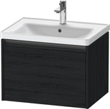 DURAVIT Ketho.2 Waschtischunterbau 634 mm betongrau matt, wandhängend, 1 Auszug mit Soft-Close