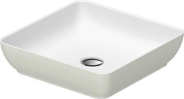 DURAVIT Sivida Aufsatzwaschtisch 400 mm DuroCast Plus ohne Überlauf in Dunkelgrau matt/Weiß