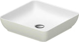 DURAVIT Sivida Aufsatzwaschtisch 400 mm DuroCast Plus ohne Überlauf in Dunkelgrau matt/Weiß