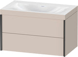DURAVIT XViu c-bonded Waschtischset wandhängend 800x480x503mm mit 2 Schubkästen, Push-Open und Soft-Close